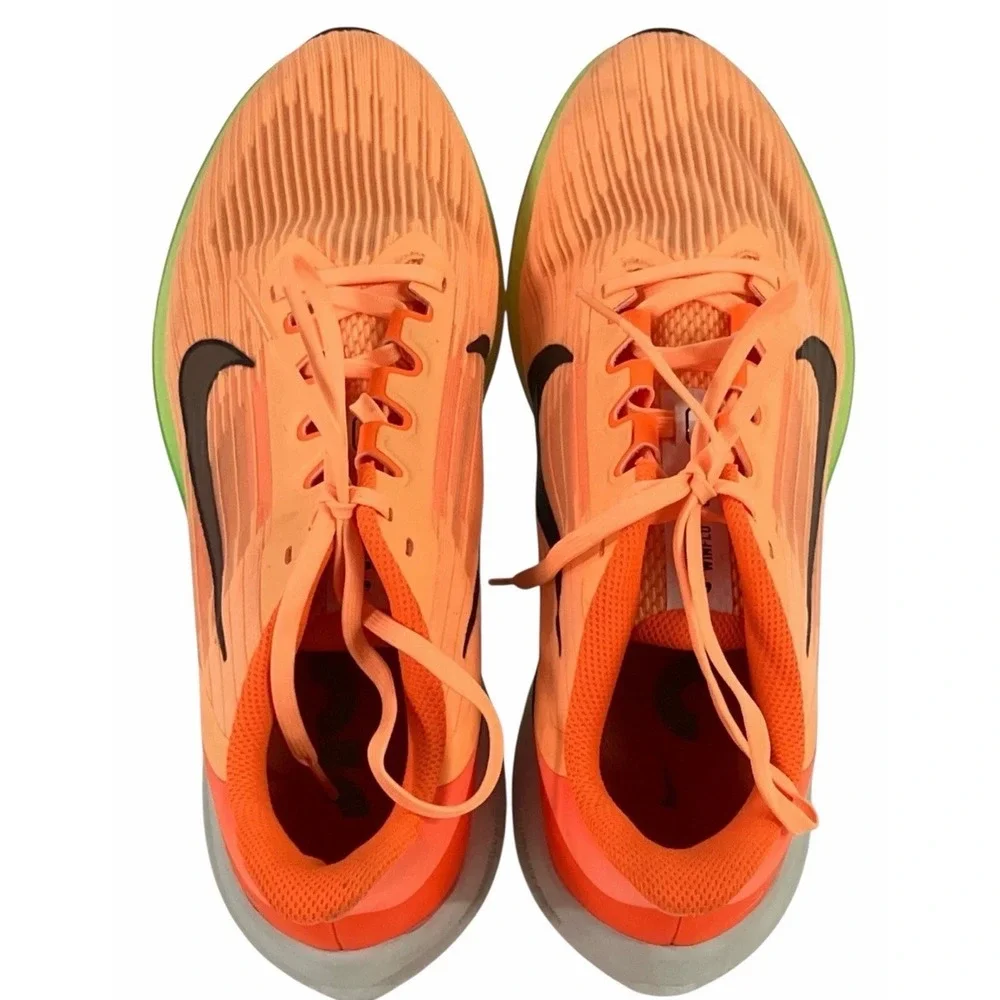 Nike Air Winflo 9 Womens 11 Peach Cream Total Orange Running Shoes DD8686-800